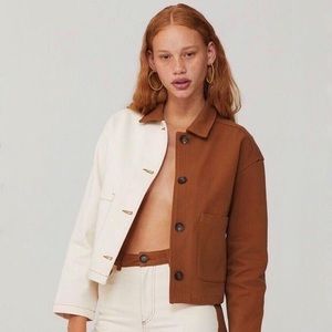 Paloma wool Coyote brown and tan pants and jacket set